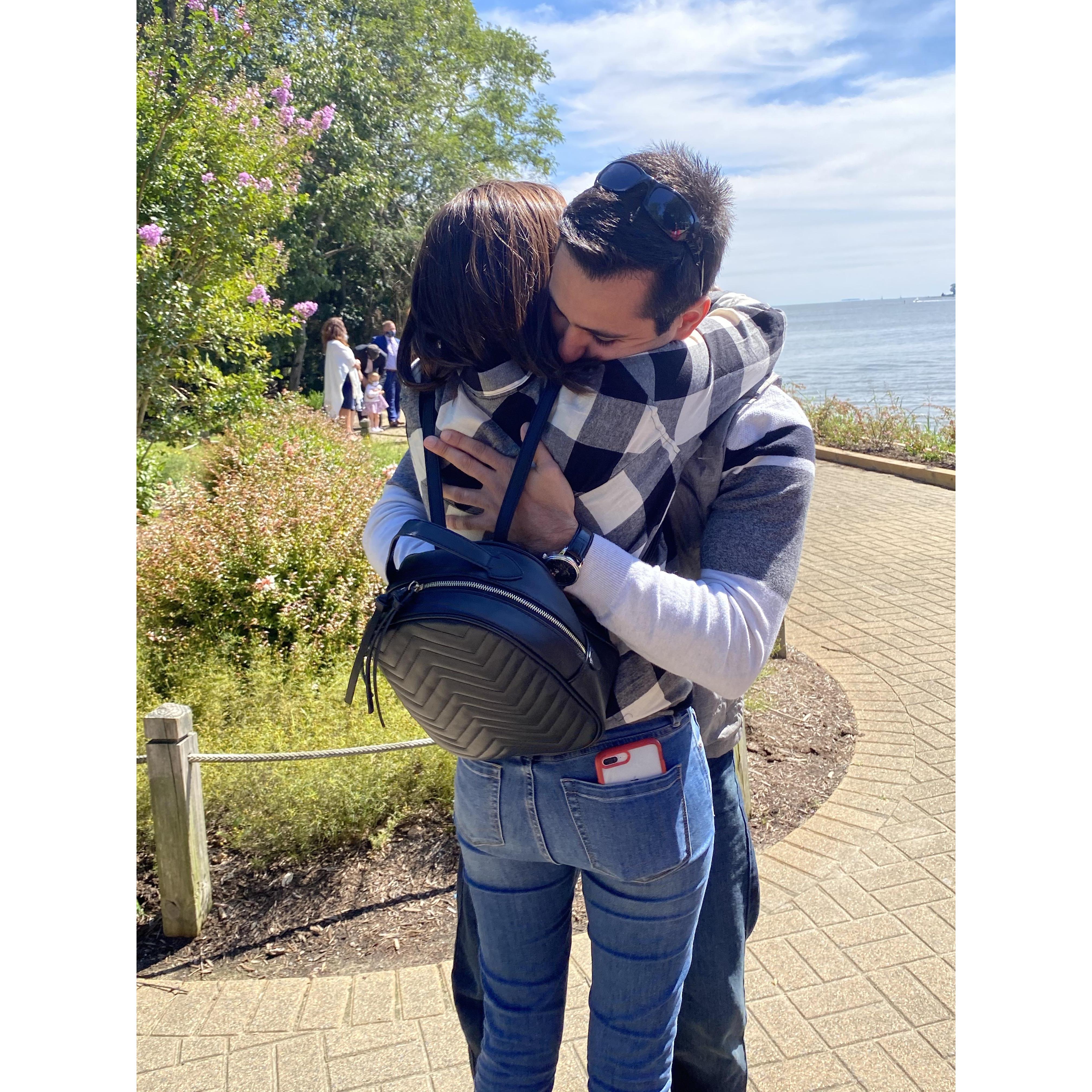 The day Anthony proposed, September 19, 2020!