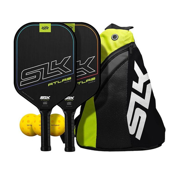 2025 SLK Atlas Pickleball Paddle | Graphite Pickleball Paddle Feature a G5 Control Graphite Face & Polymer Rev-Core+ | Designed in The USA | The Perfect Starter for Any Upcoming Pickleball Player