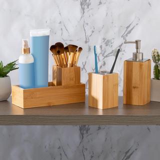 Bamboo 4-Piece Bathroom Set