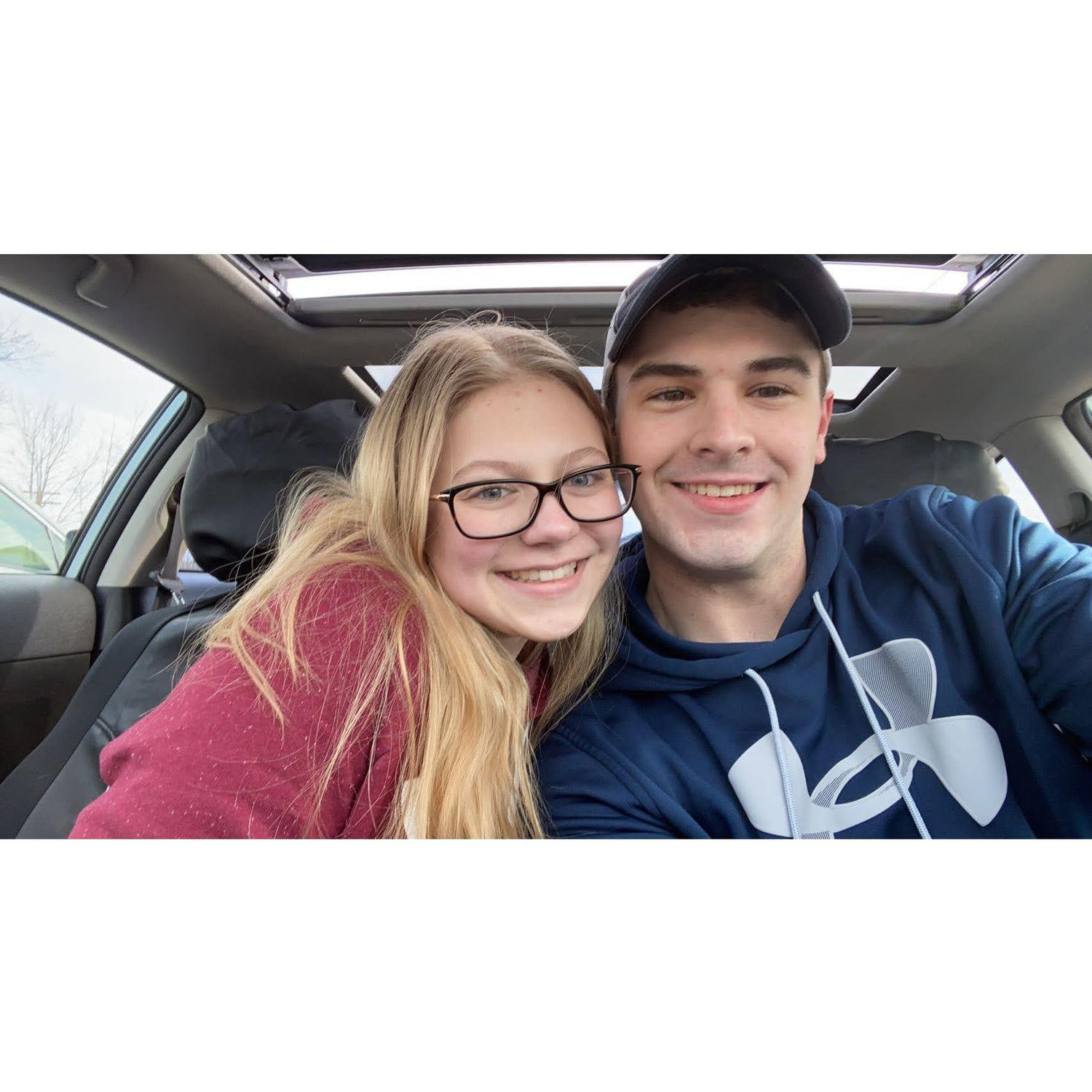 Ice skating! Our first picture we posted together