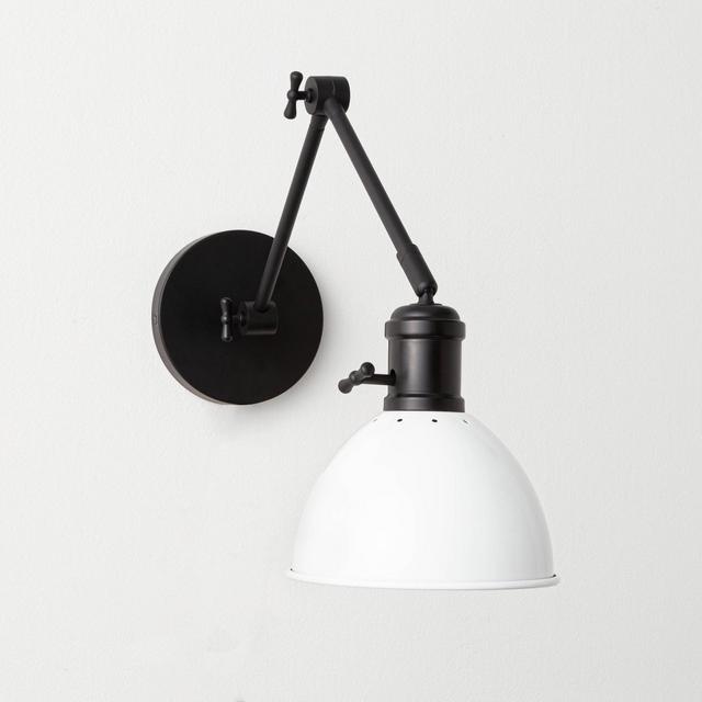 Metal Dome Sconce Black (Includes LED Bulb)- Threshold™ designed with Studio McGee