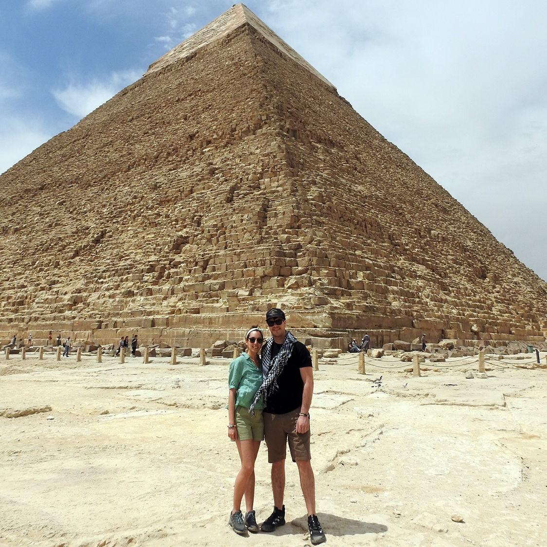 Standing before one of the world’s great wonders - Egypt, April 2022