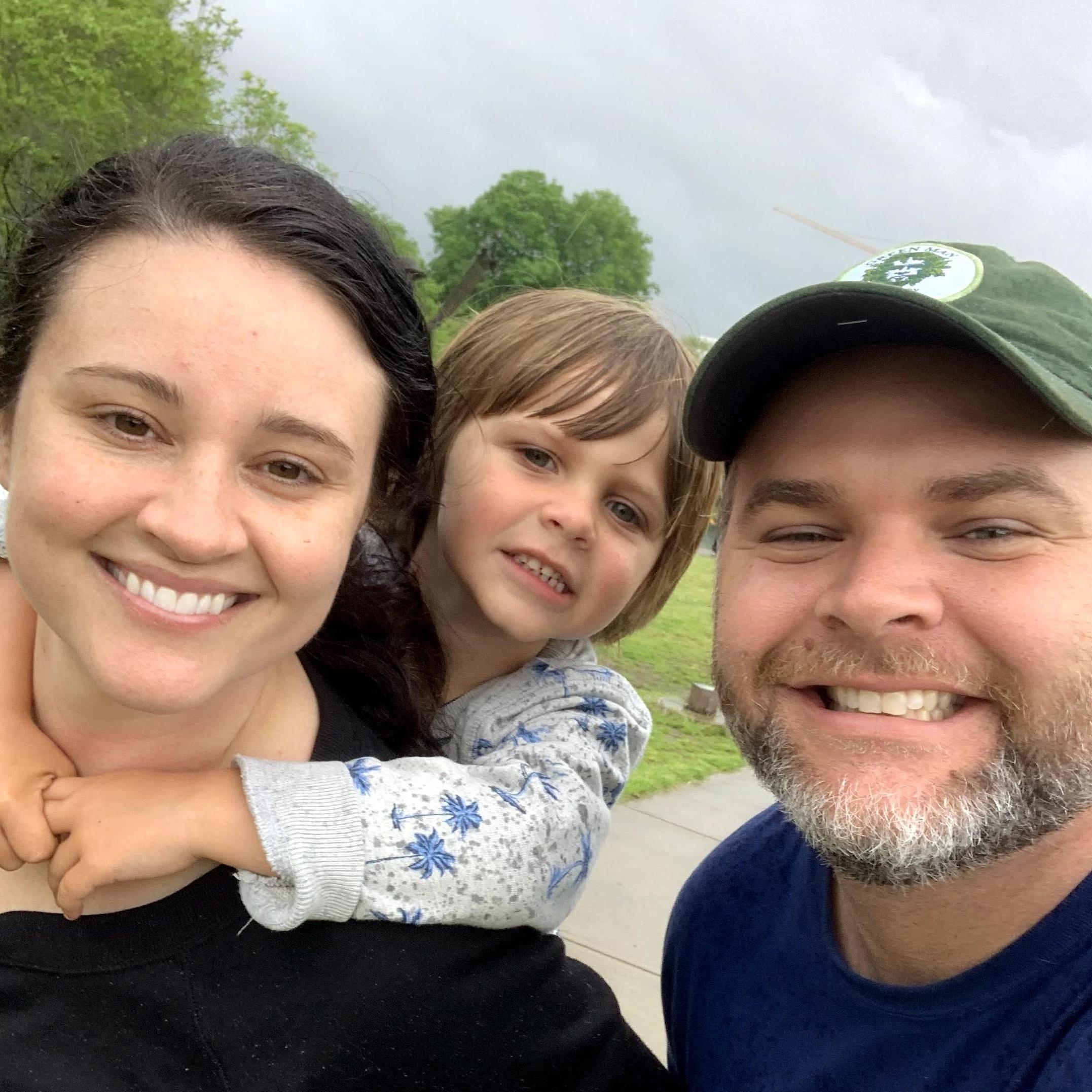 We got caught in the rain feeding the ducks at the park in Nashville.