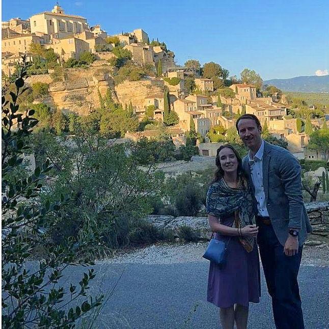 Just before the proposal in Gordes, France