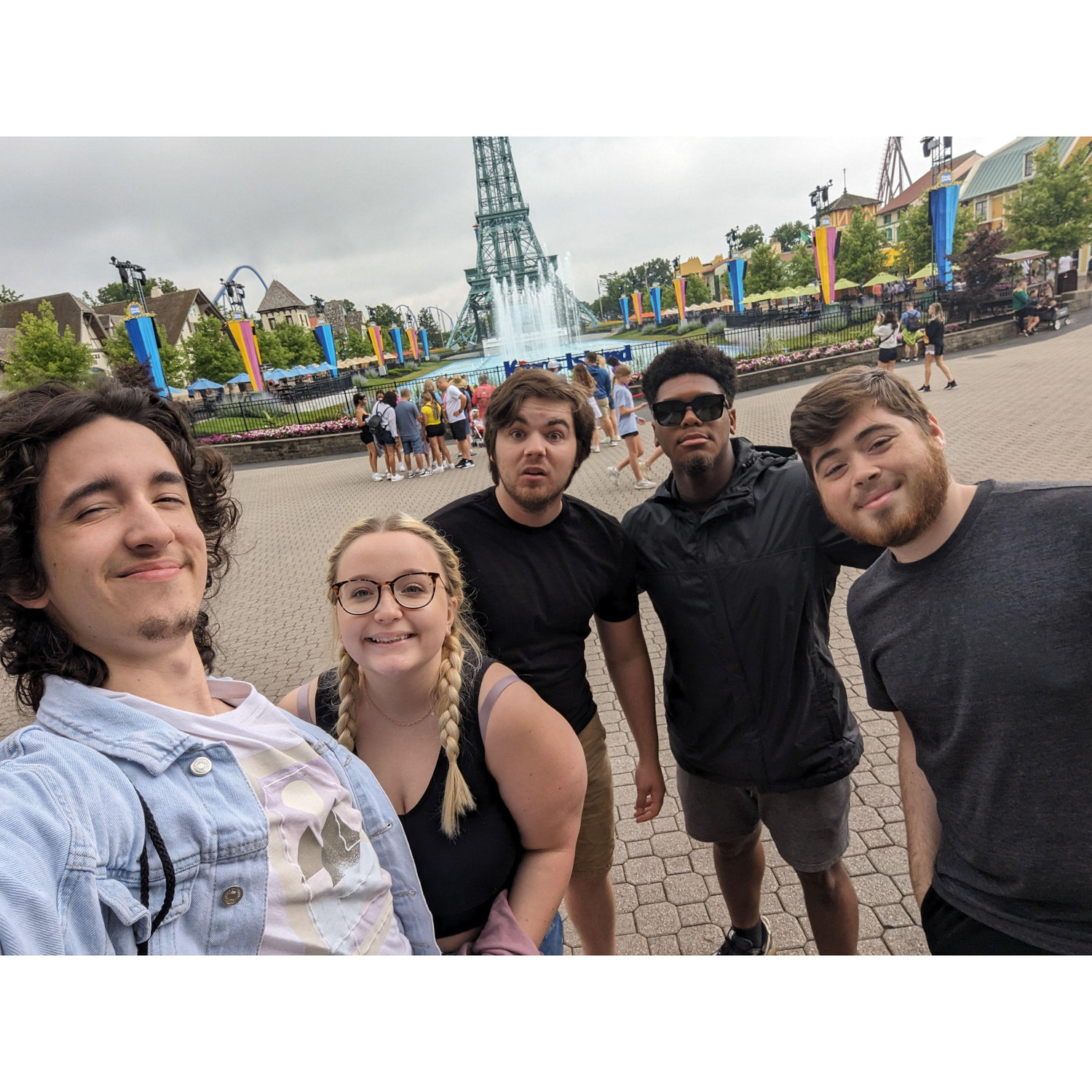 kings island with some of the groomsmen