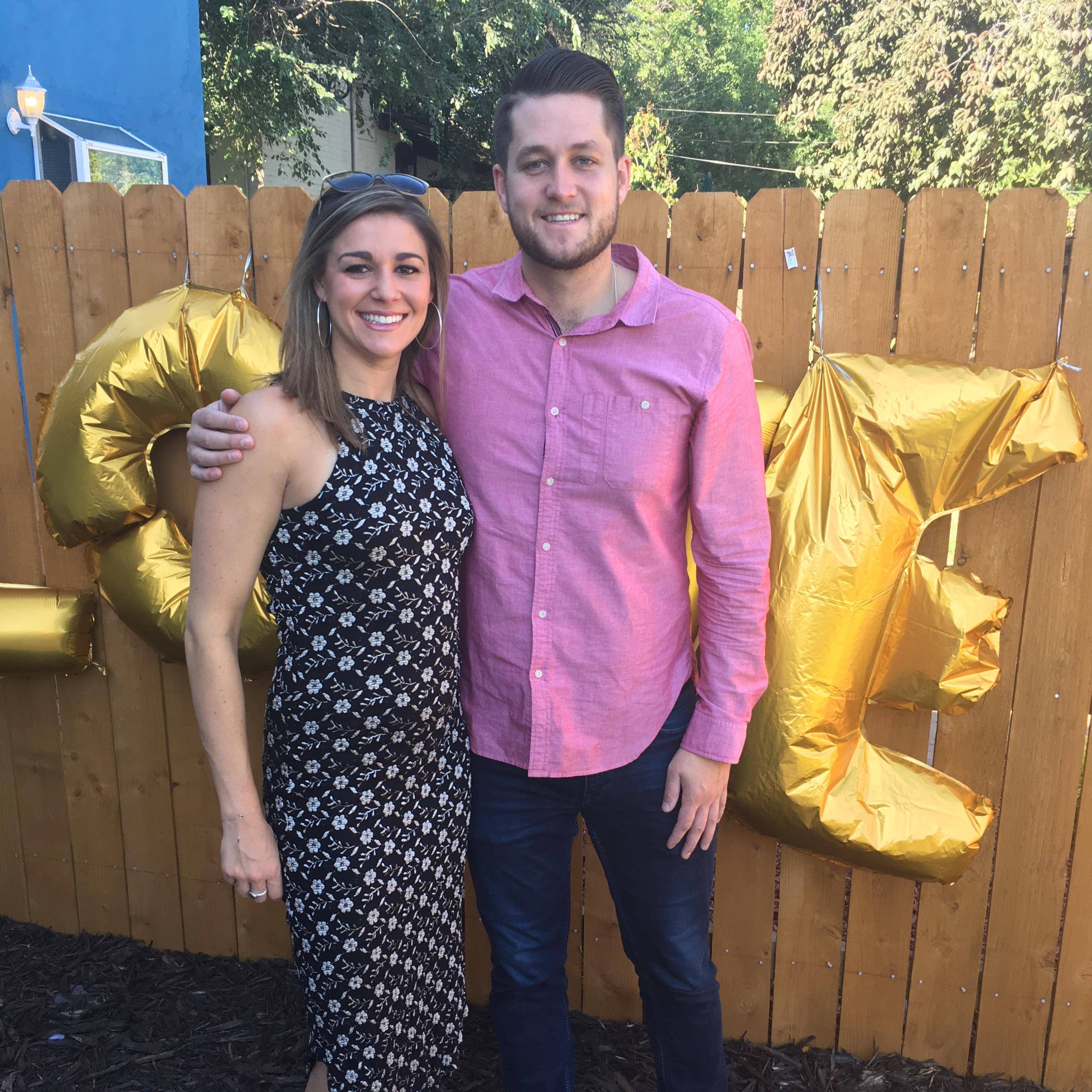 After saying "Yes" I got to come home to another surprise with all of our family waiting for us at our home!