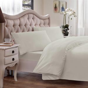 Brielle 630-Thread-Count Premium Long Staple Cotton Full/Queen Duvet Cover in Ivory