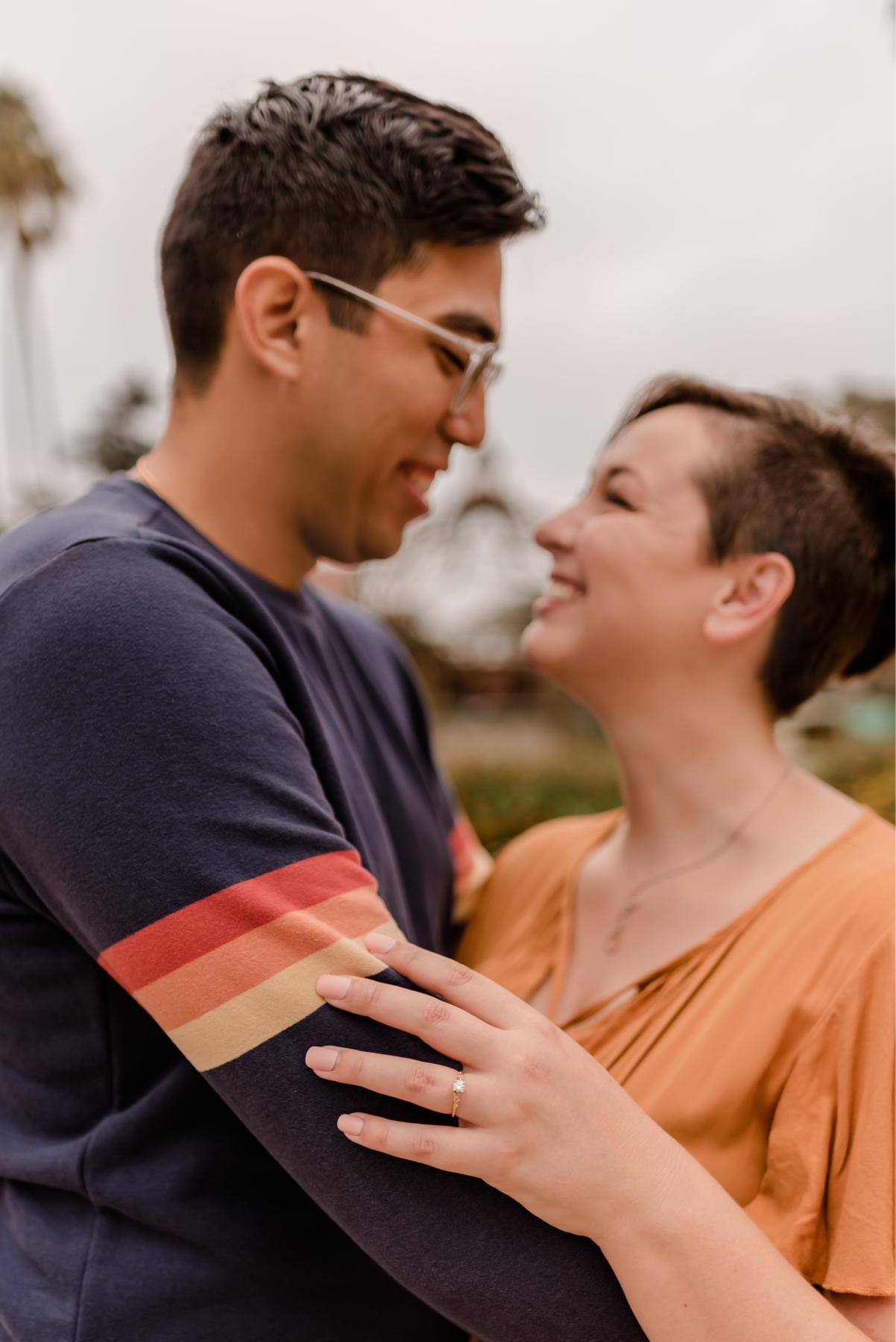 Our engagement photos in Balboa Park, San Diego