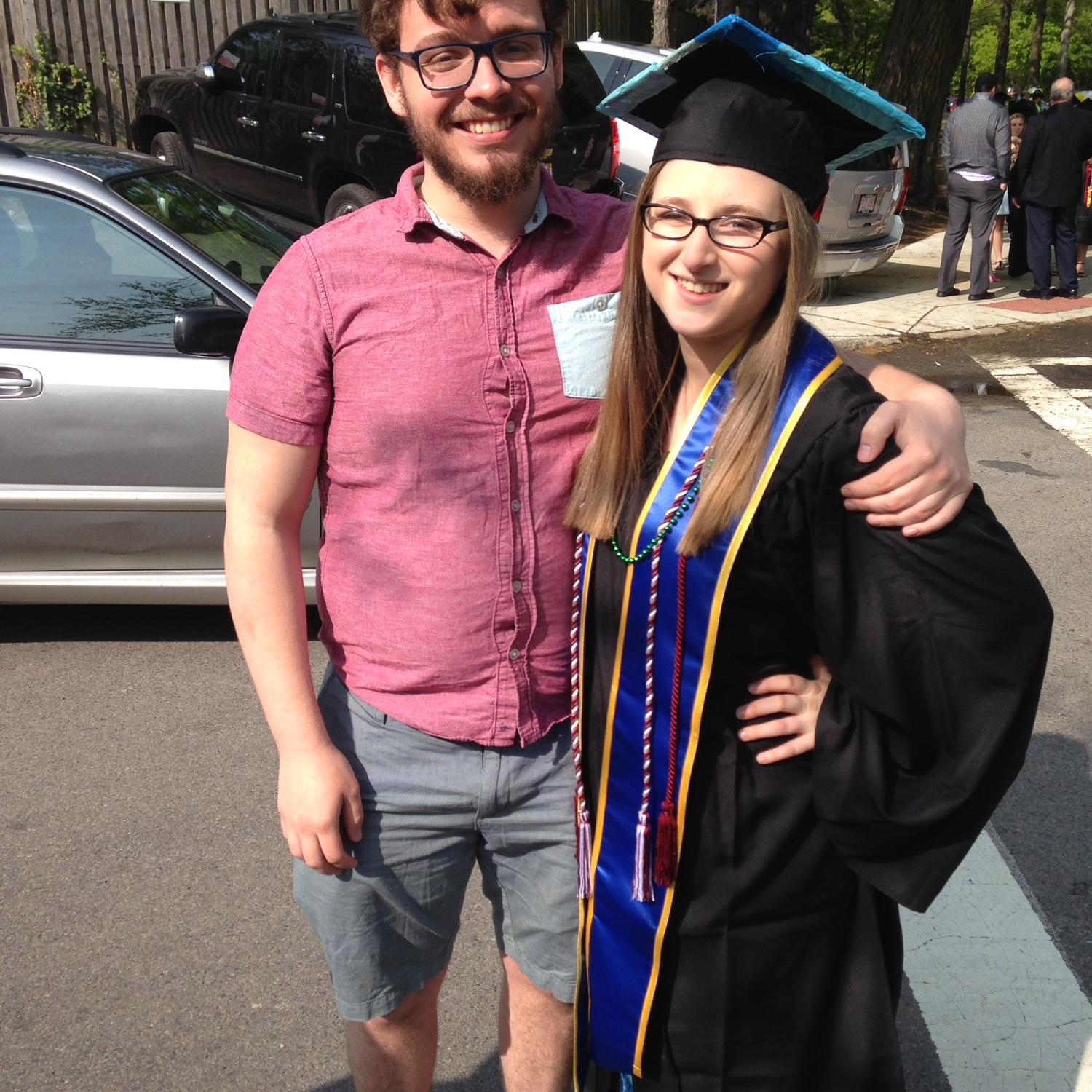 Rachel’s college graduation May 2016