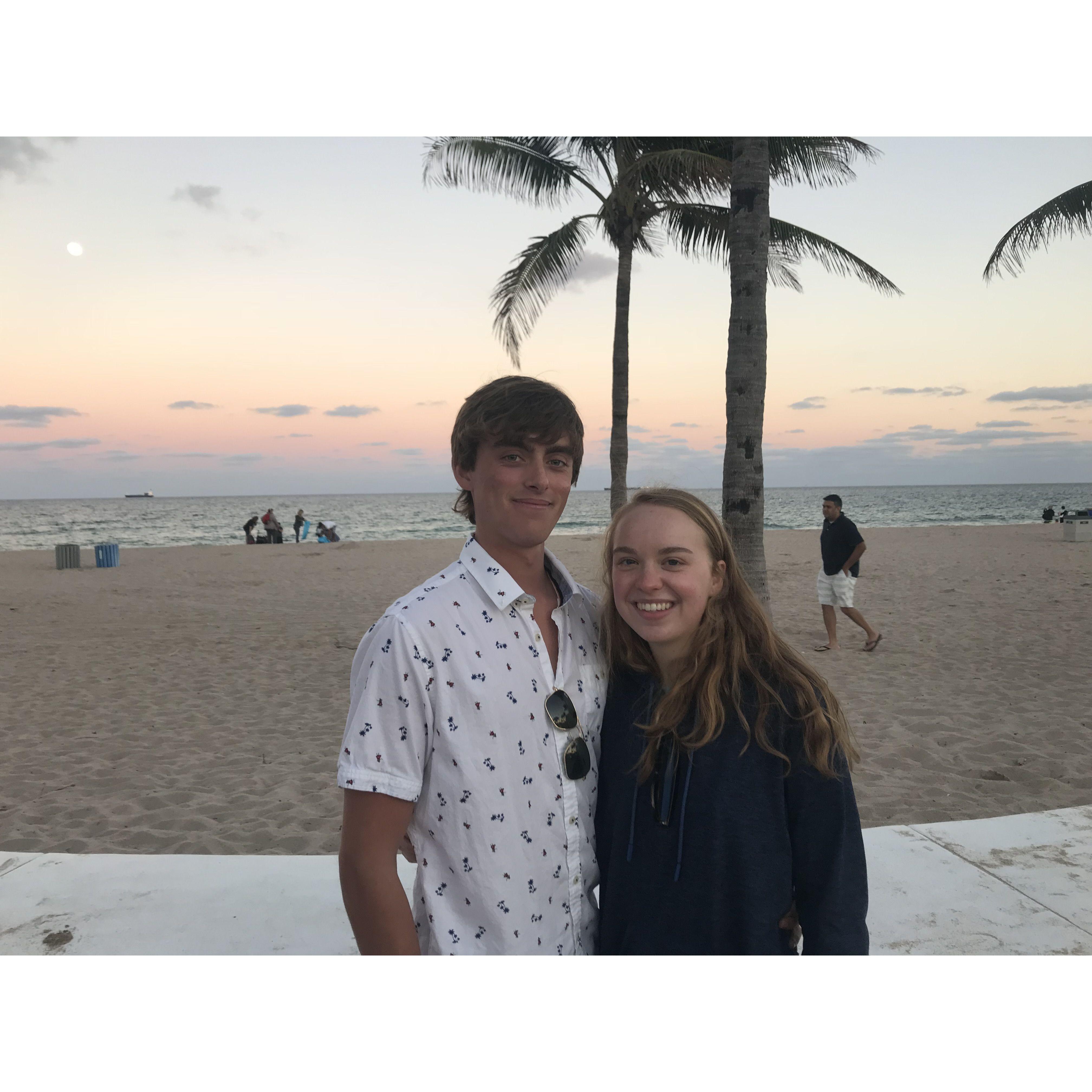 Elizabeth's first visit to see Max in his hometown of Fort Lauderdale, FL in 2017