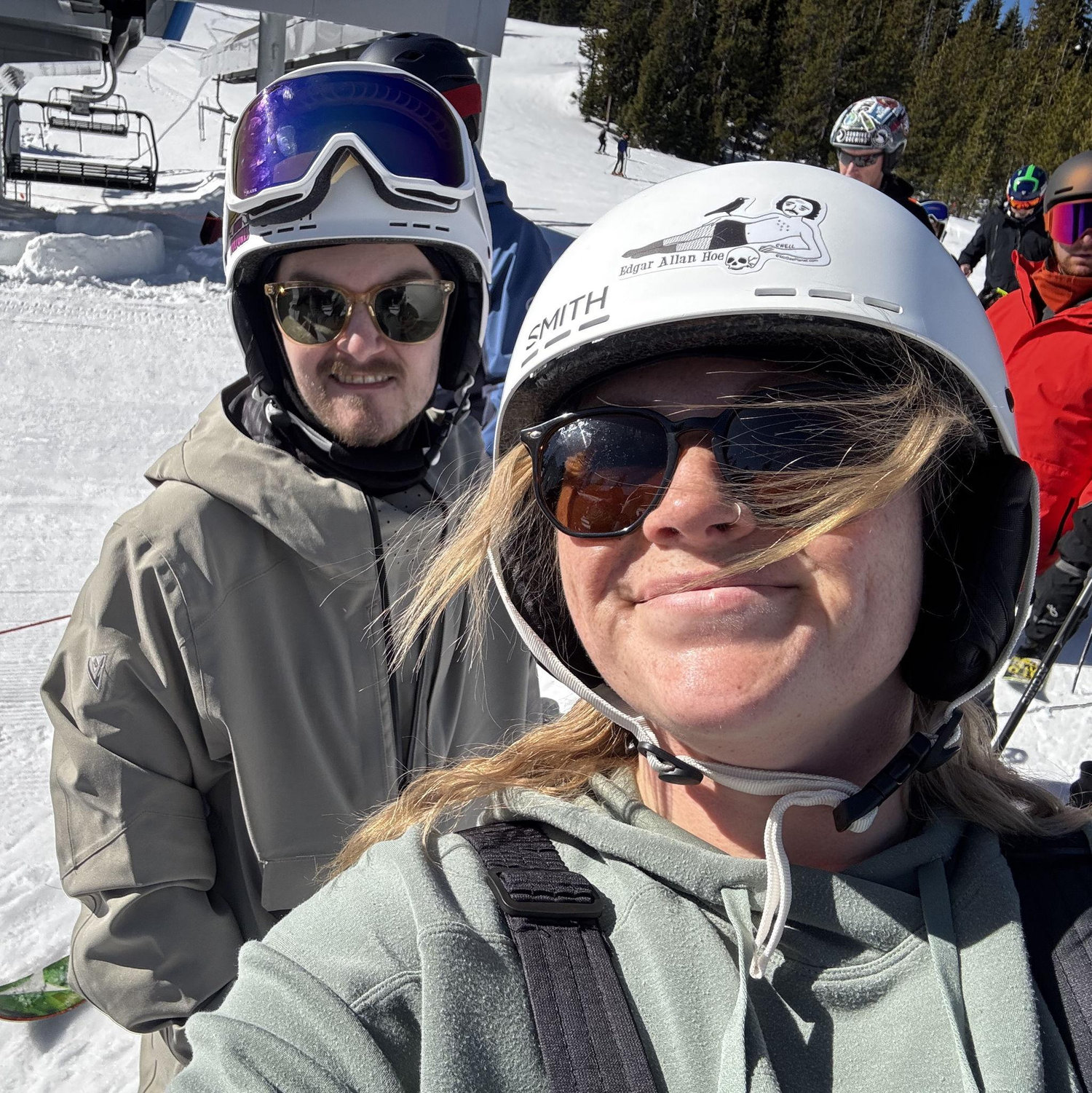 Crushing those blue runs at Mt. Bachelor, Bend Oregon