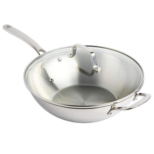 Martha Stewart Castelle 12-Inch Stainless Steel Essential All Purpose Pan w/Lid