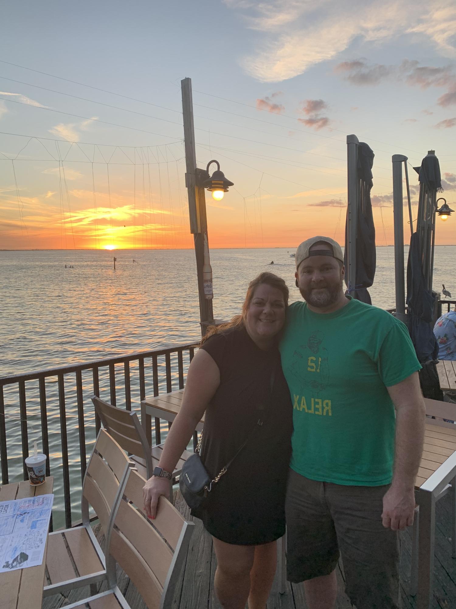 Glenn met me in Florida for a Volleyball Tournament.