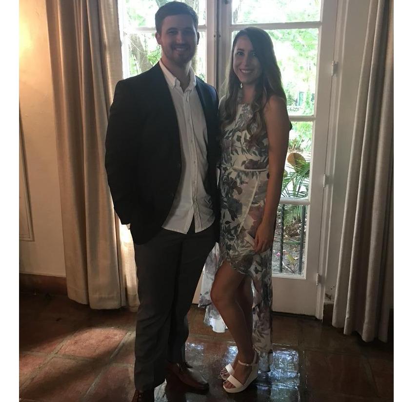 My sweet wedding date.