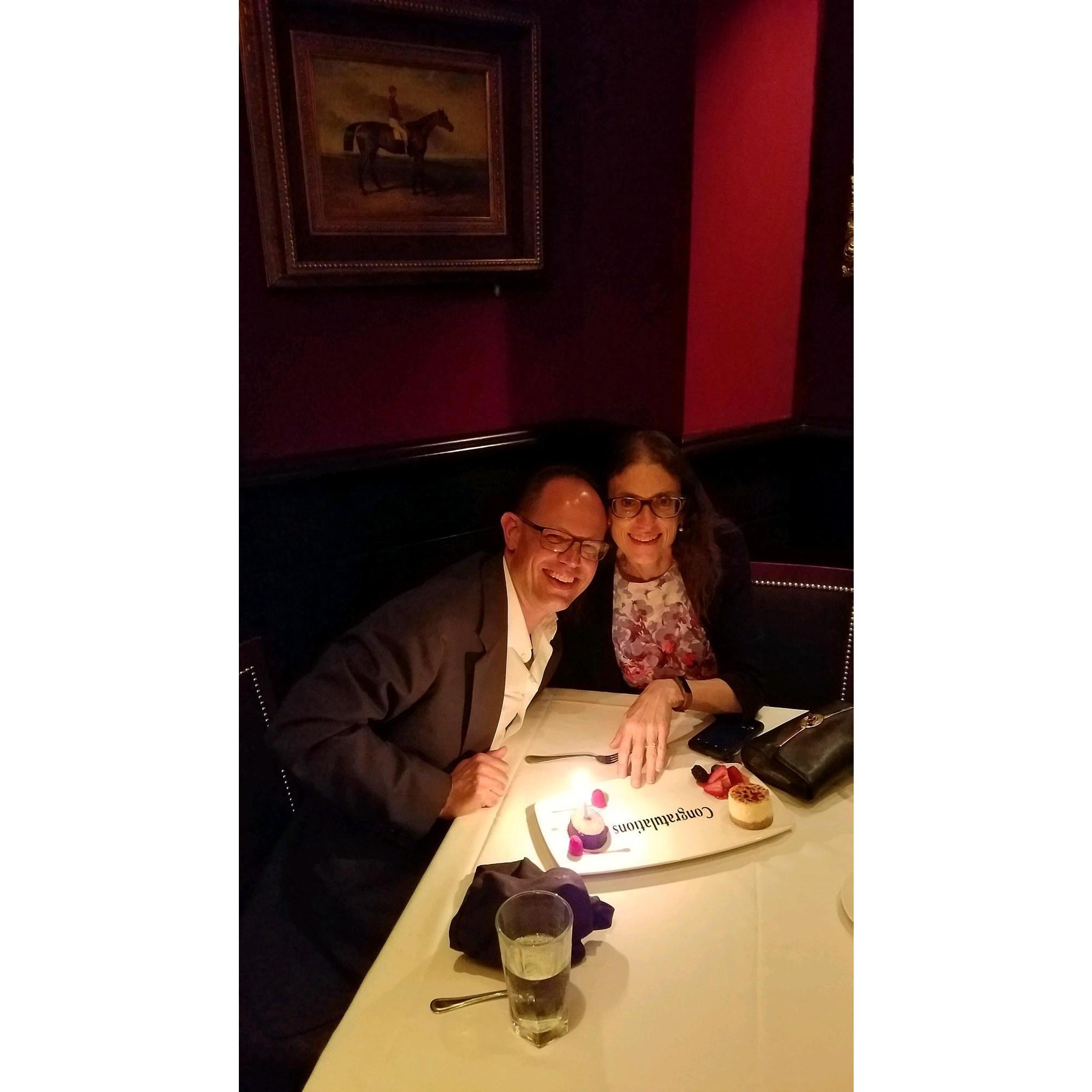 We are ENGAGED!
July 30th, 2018, exactly three-years after our first date.