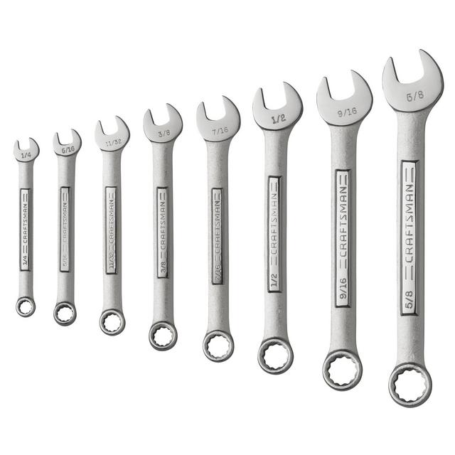Craftsman 8-piece 12 pt. Inch Combination Wrench Set