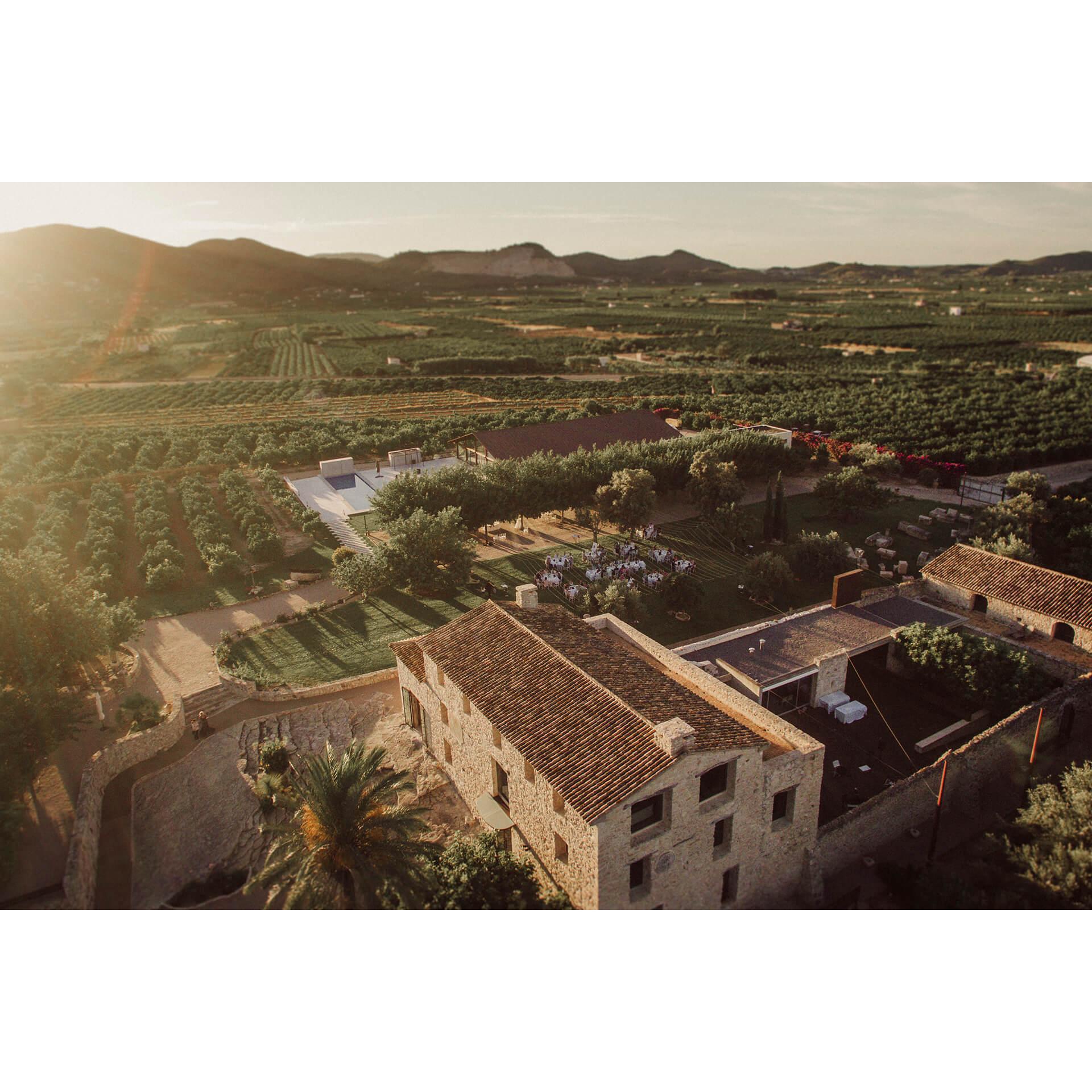 Ariel view of Casa Benigalip