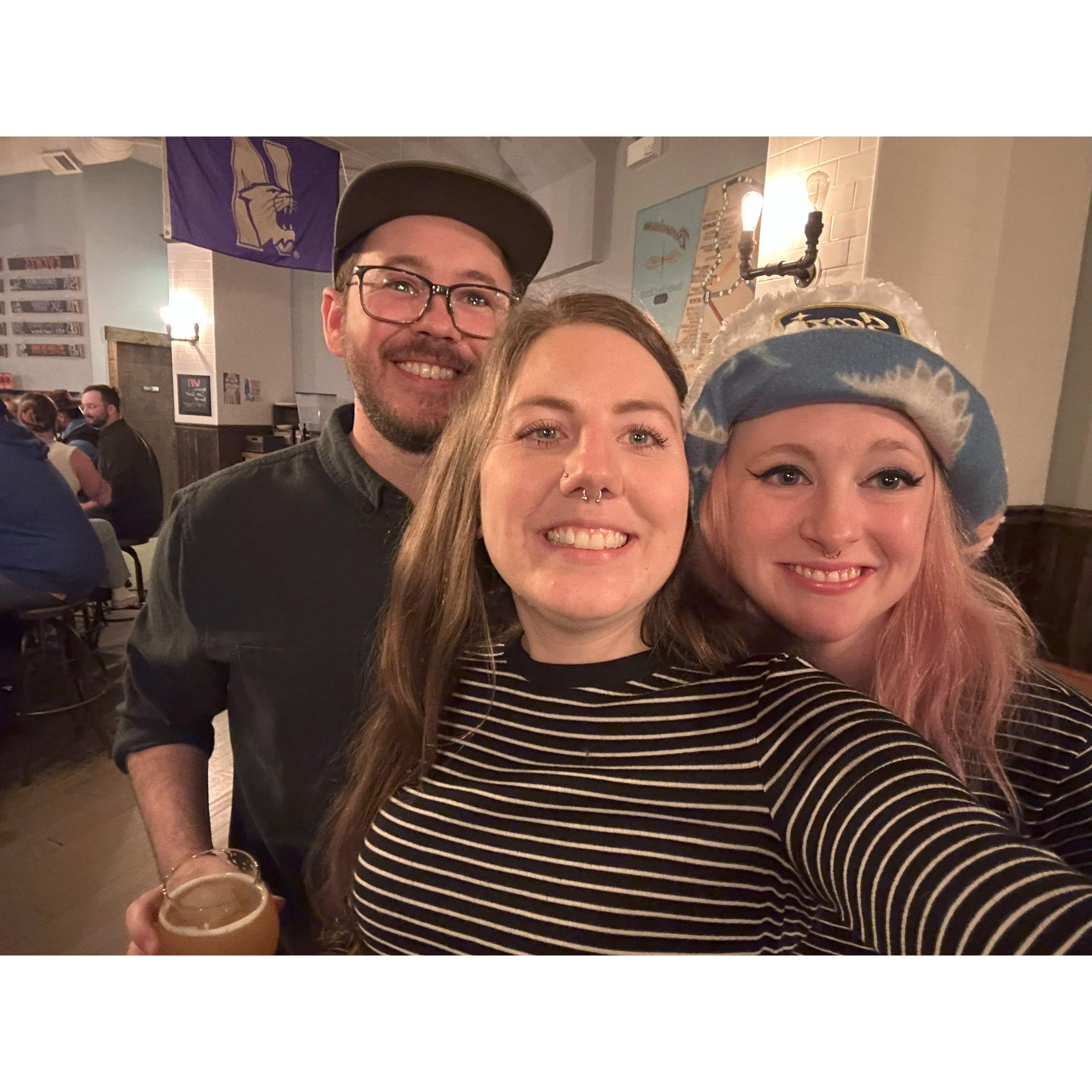 At Beermiscuous in Chicago with our friend Coach!