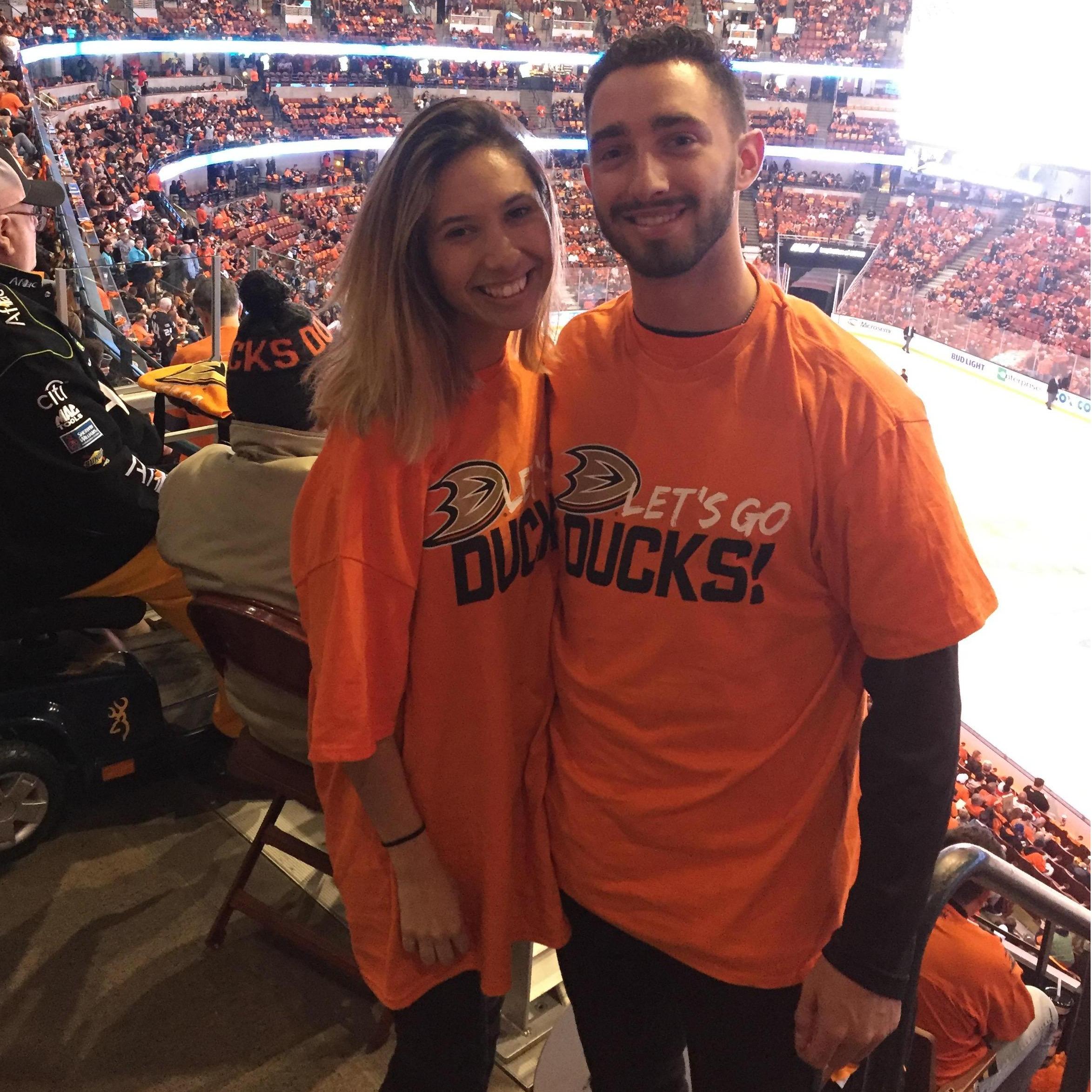 Our first playoff game together!