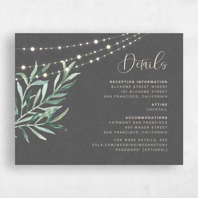 Charcoal, Grey Wedding Enclosure - Saranac
