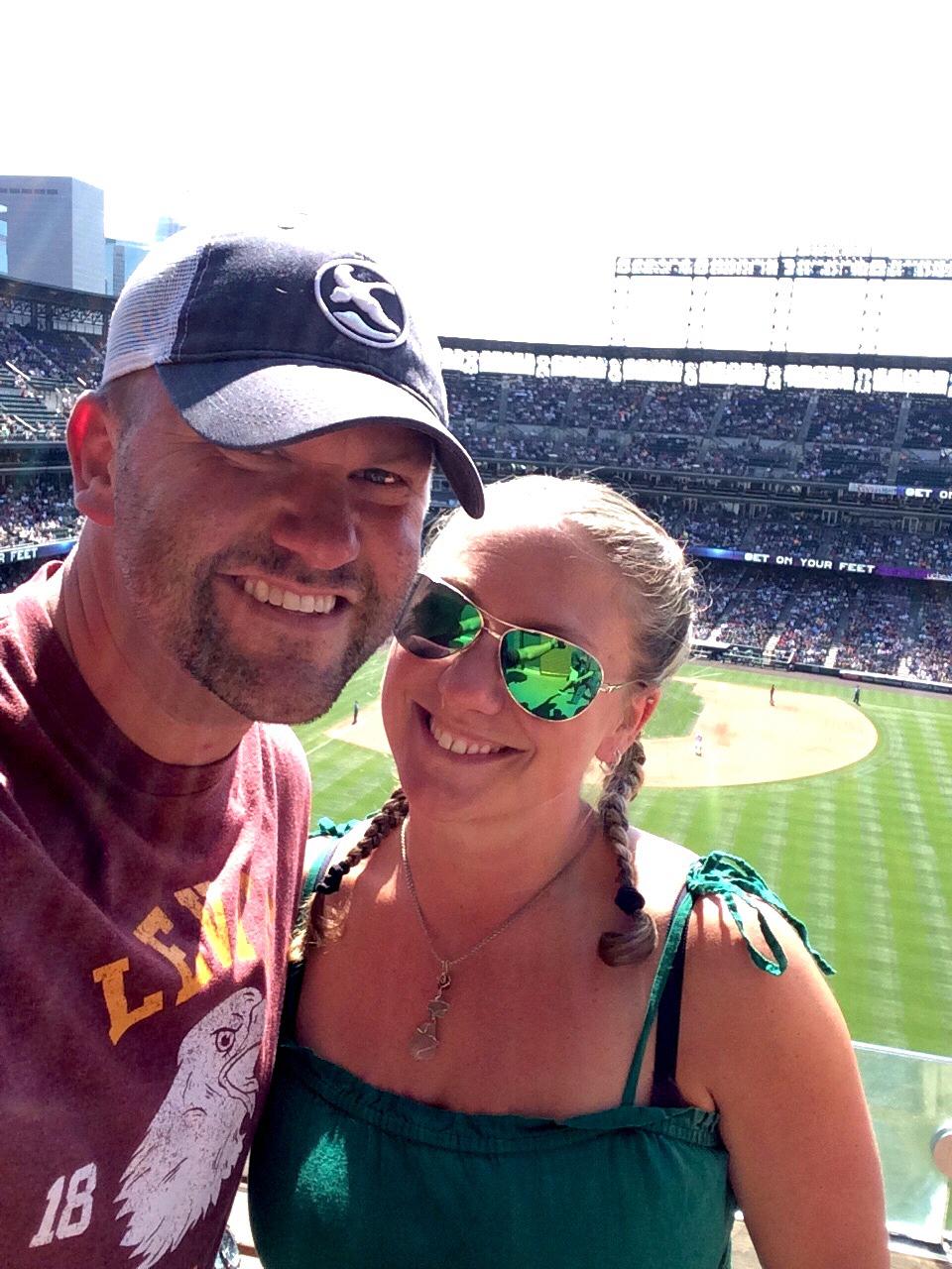 Todd’s first Rockies game!