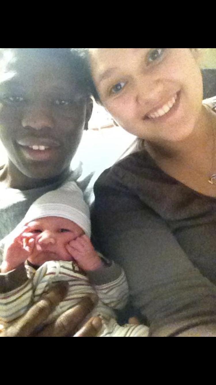 In the hospital after giving birth to our first son! ❤️