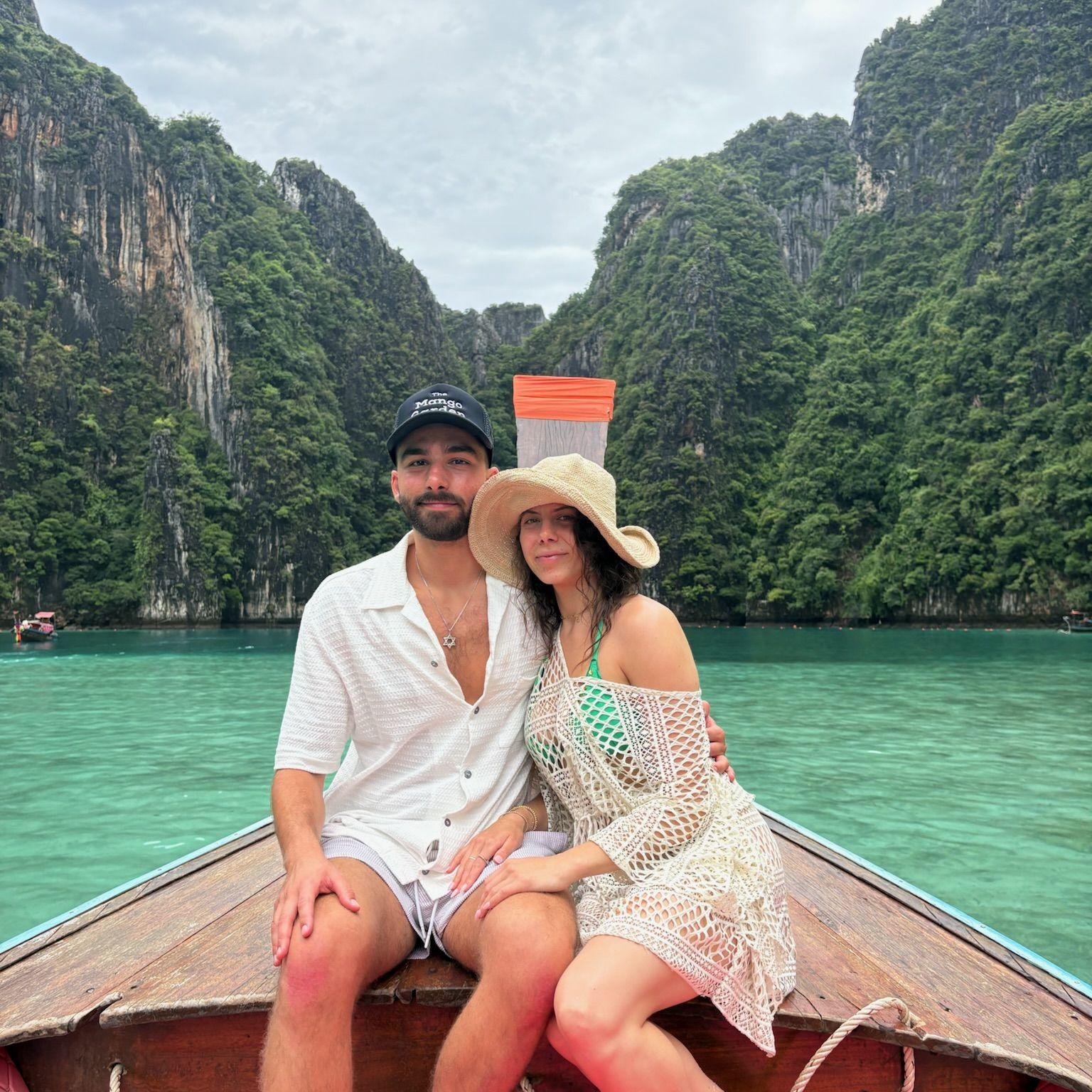 Even a storm can't take away the beauty of the Phi Phi Islands in Thailand