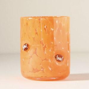 Orange Confetti Icon Juice Glass