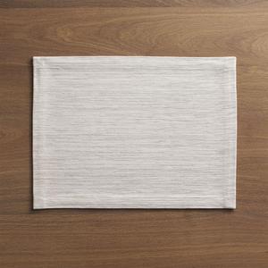 Grasscloth White Cotton Placemat