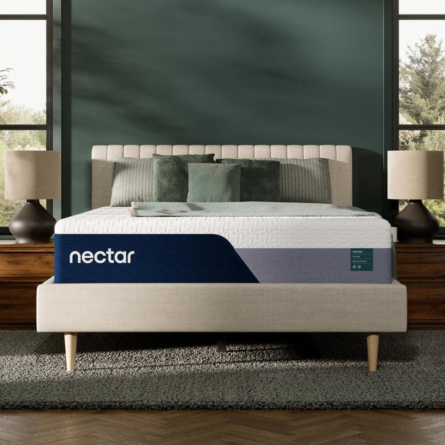 Nectar Premier 13” King Mattress (New Version) - Medium Firm - Contouring Memory Foam - Cooling Upgrade - 2” Pressure Relief Layer - Minimal Motion Transfer - 365-Night Trial & Forever Warranty