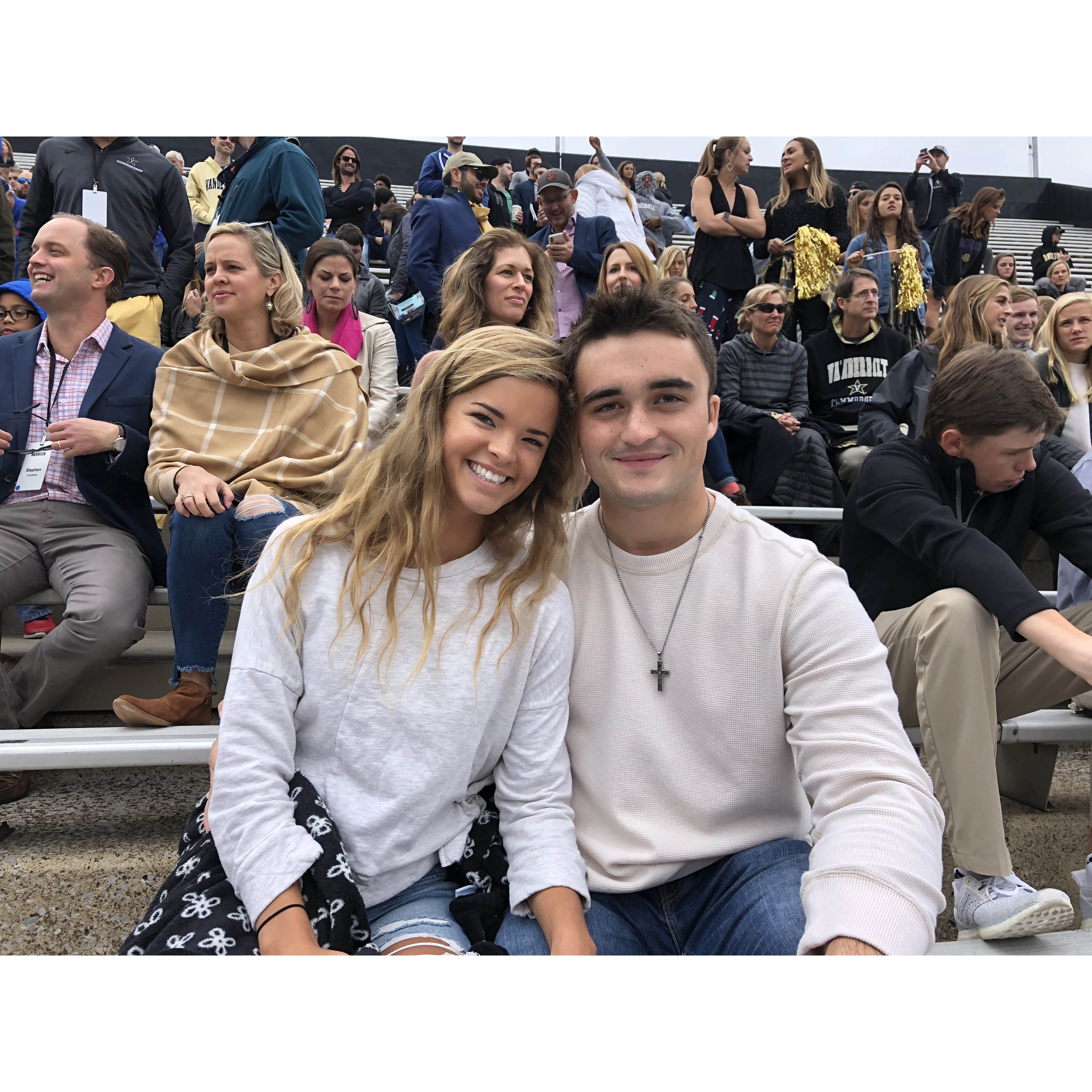 Our first Vandy football game!