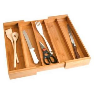 Lipper International Expandable Bamboo Utensil Holder