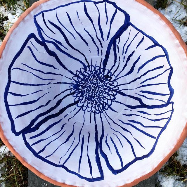 Custom dinnerware set by talented artist (&megs cousin) Jen Reid