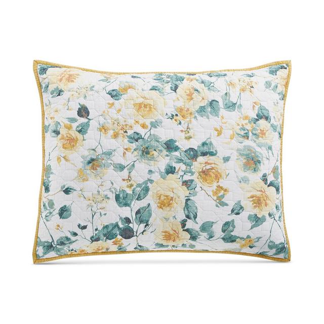 Martha Stewart Collection Garden Floral Cotton Standard Sham, Created for Macy's