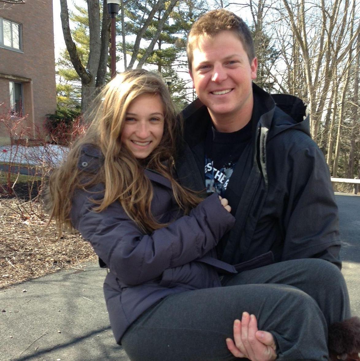 Jillian visiting Bill at Colgate (2013)