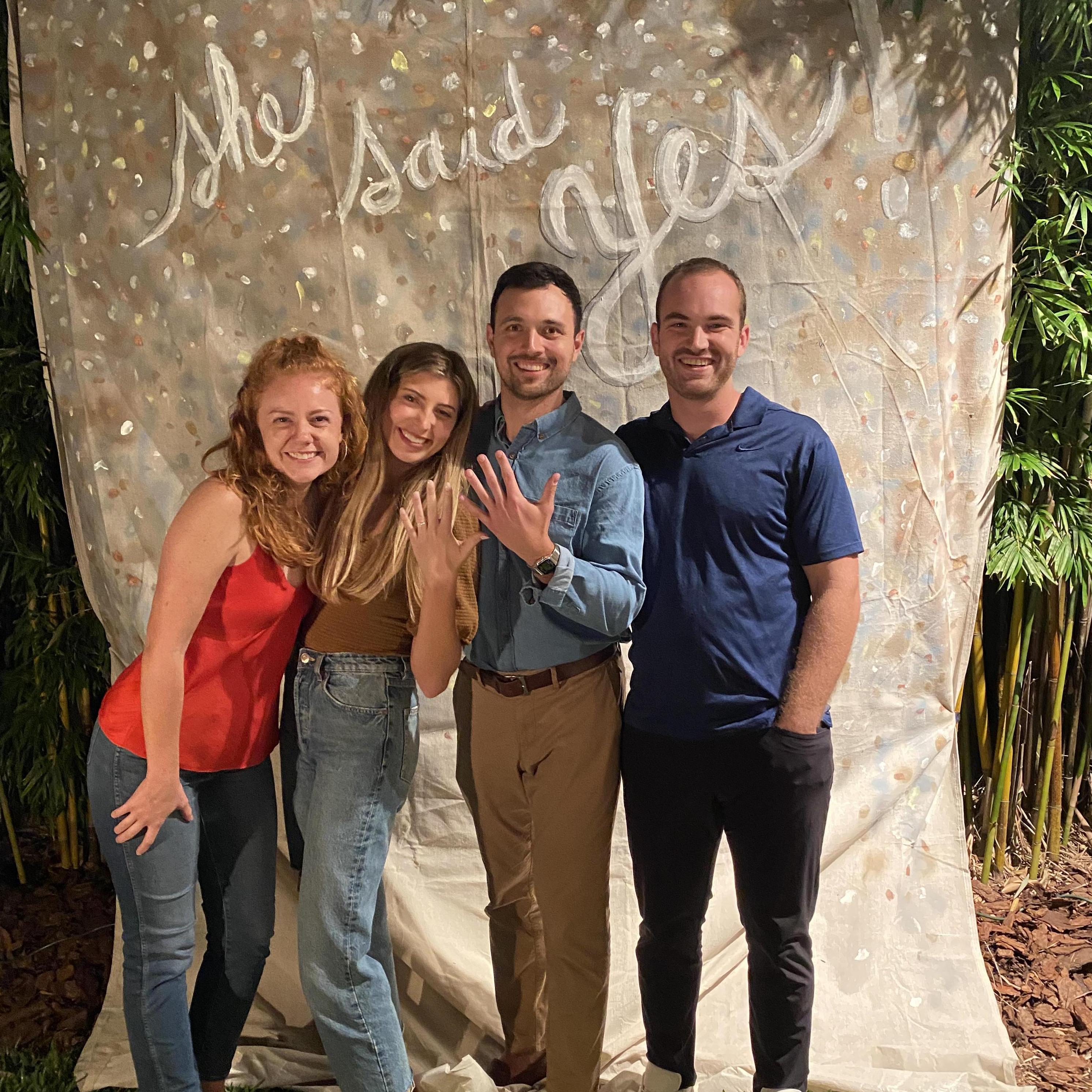 Our engagement party. We love Jess and Zane!