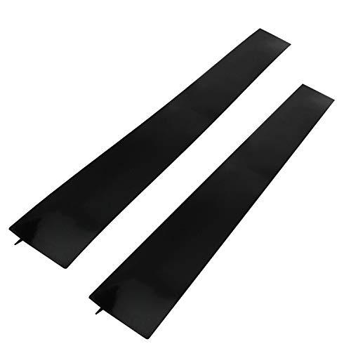 ST 449101 Silicone Crumb Guards and Stove Gap Cover, Black, 2 Pack