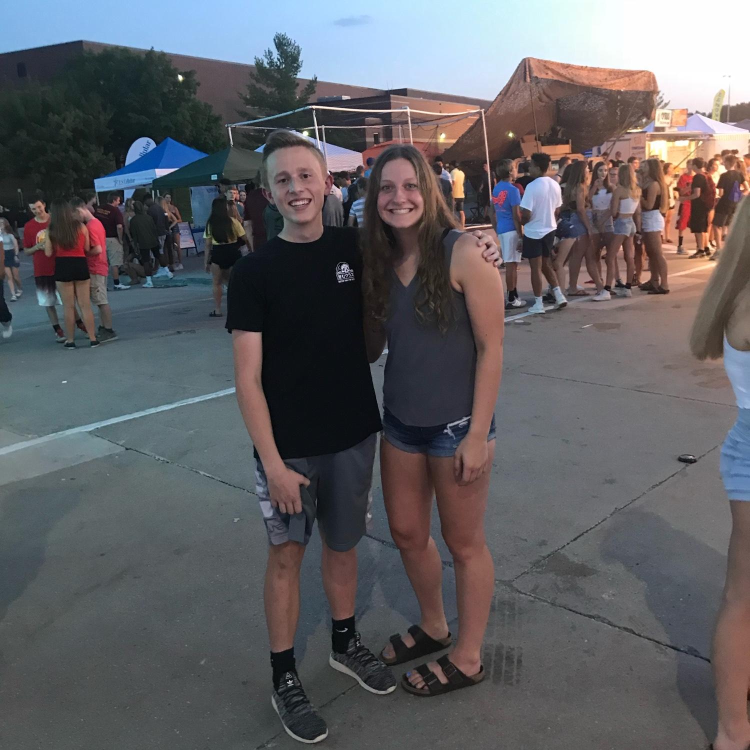 Summerfest July 12th, 2018 
Our first photo together!