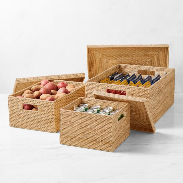 Hold Everything Lidded Baskets, Classic Set