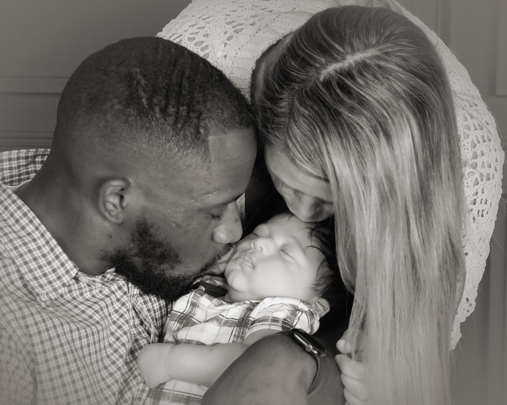 First pictures with baby