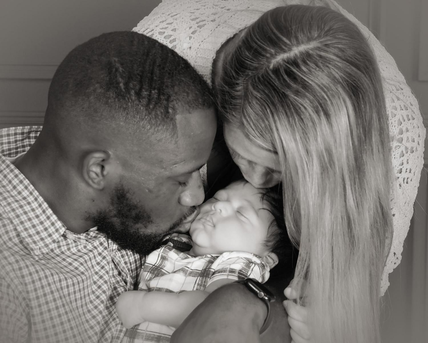 First pictures with baby