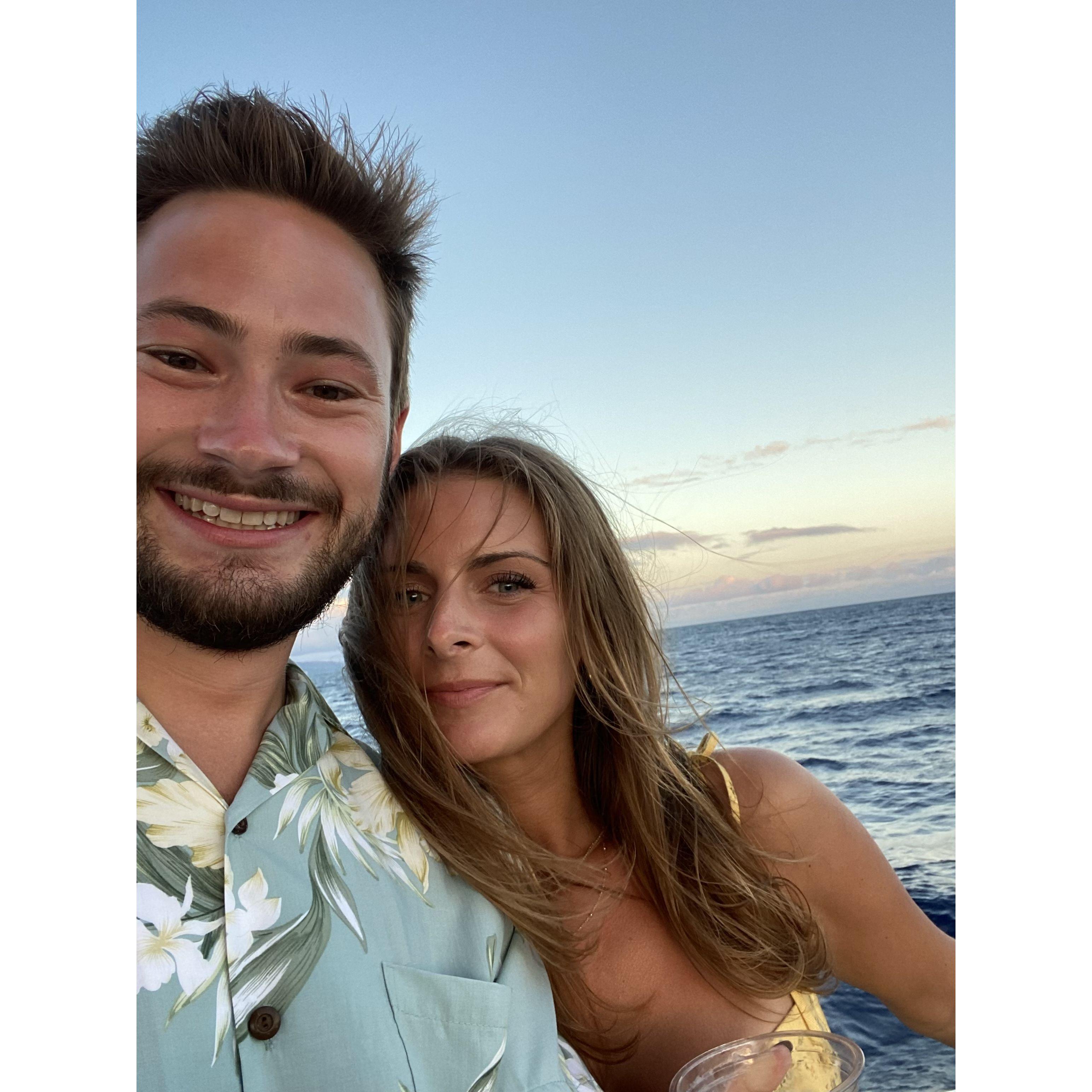 Hawaiian sunset cruise