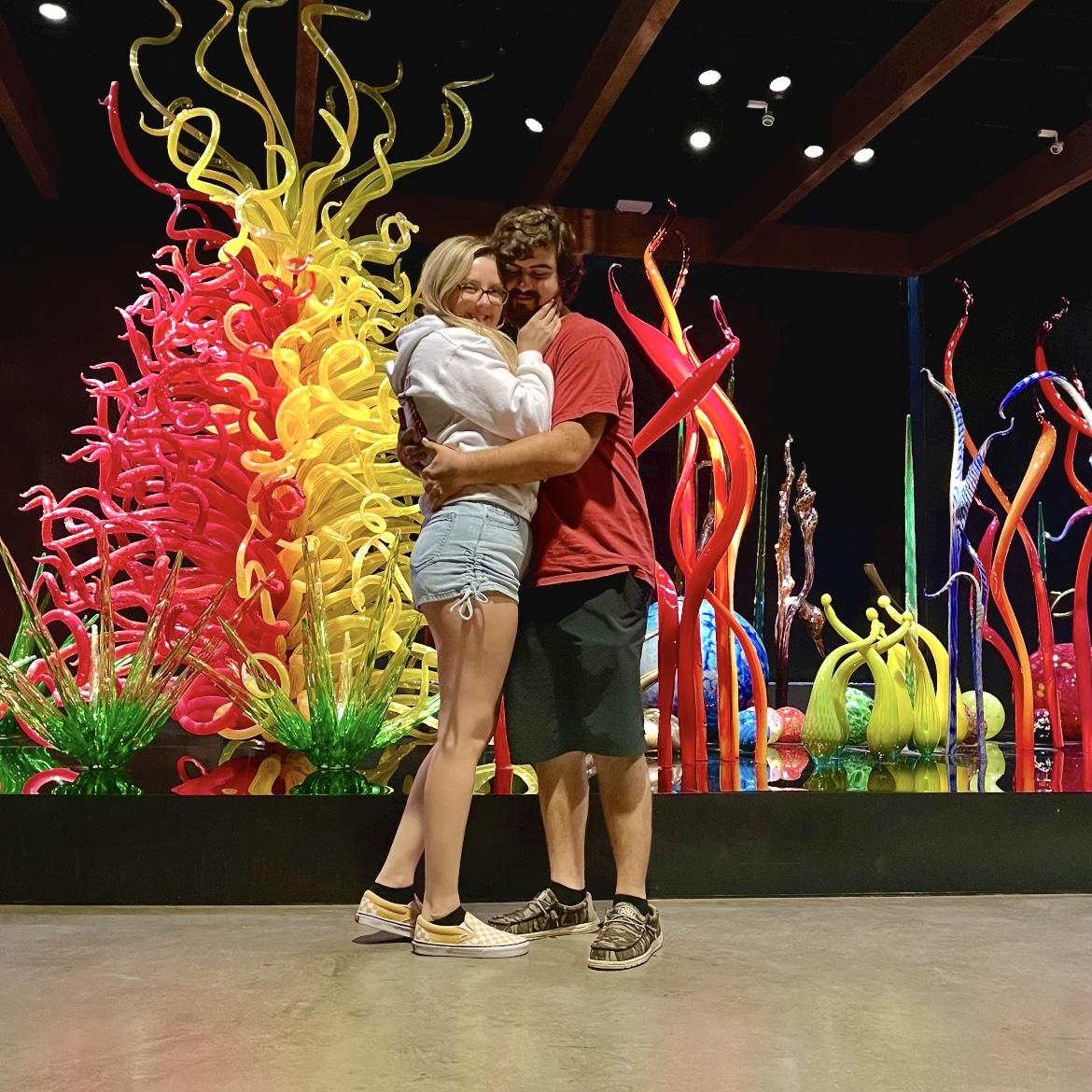Date day in St. Petersburg at the Chihuly Collection Museum. September 29, 2023.