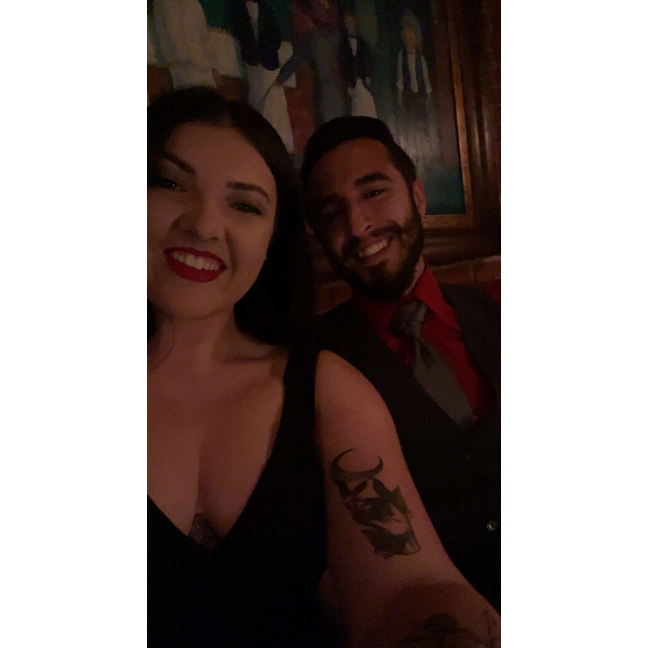 Our anniversary dinner