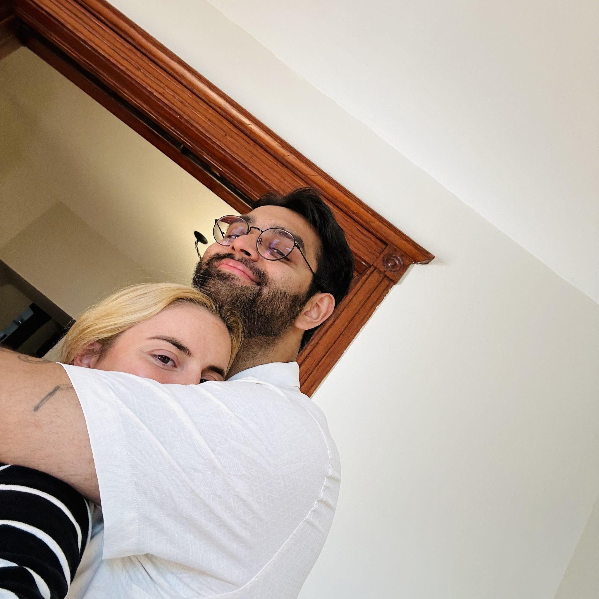 First hug in our first home together! Hi lincoln park! - May 2024