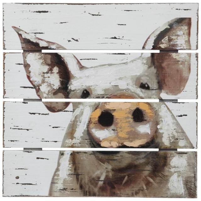 Pig Pallet Wood Wall Decor