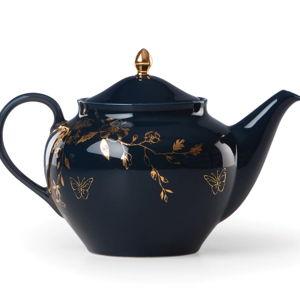 Sprig & Vine Teapot - COLOR NAVY!