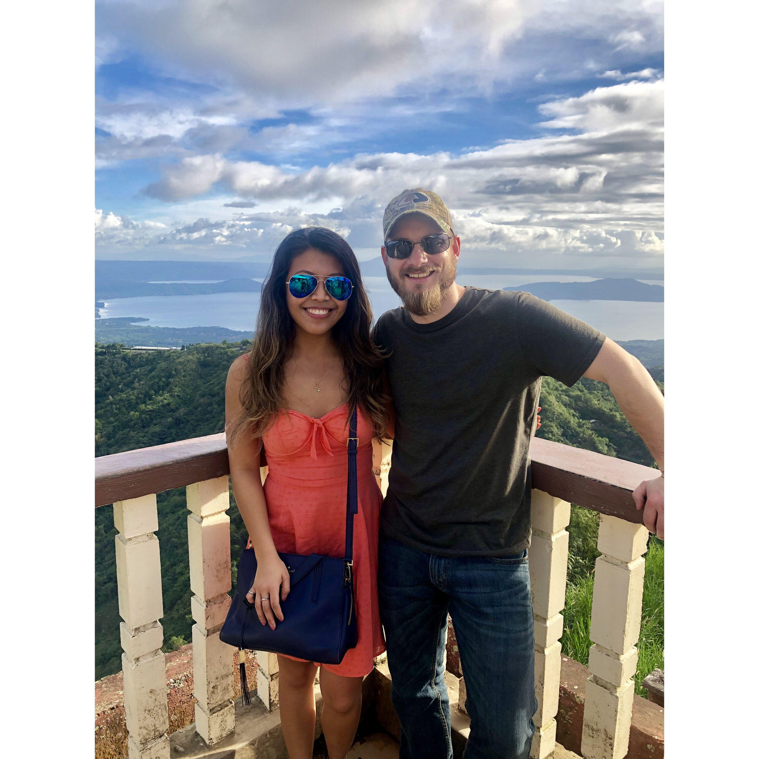Richy's first day in the Philippines, ever! At Tagaytay overlooking Taal Lake