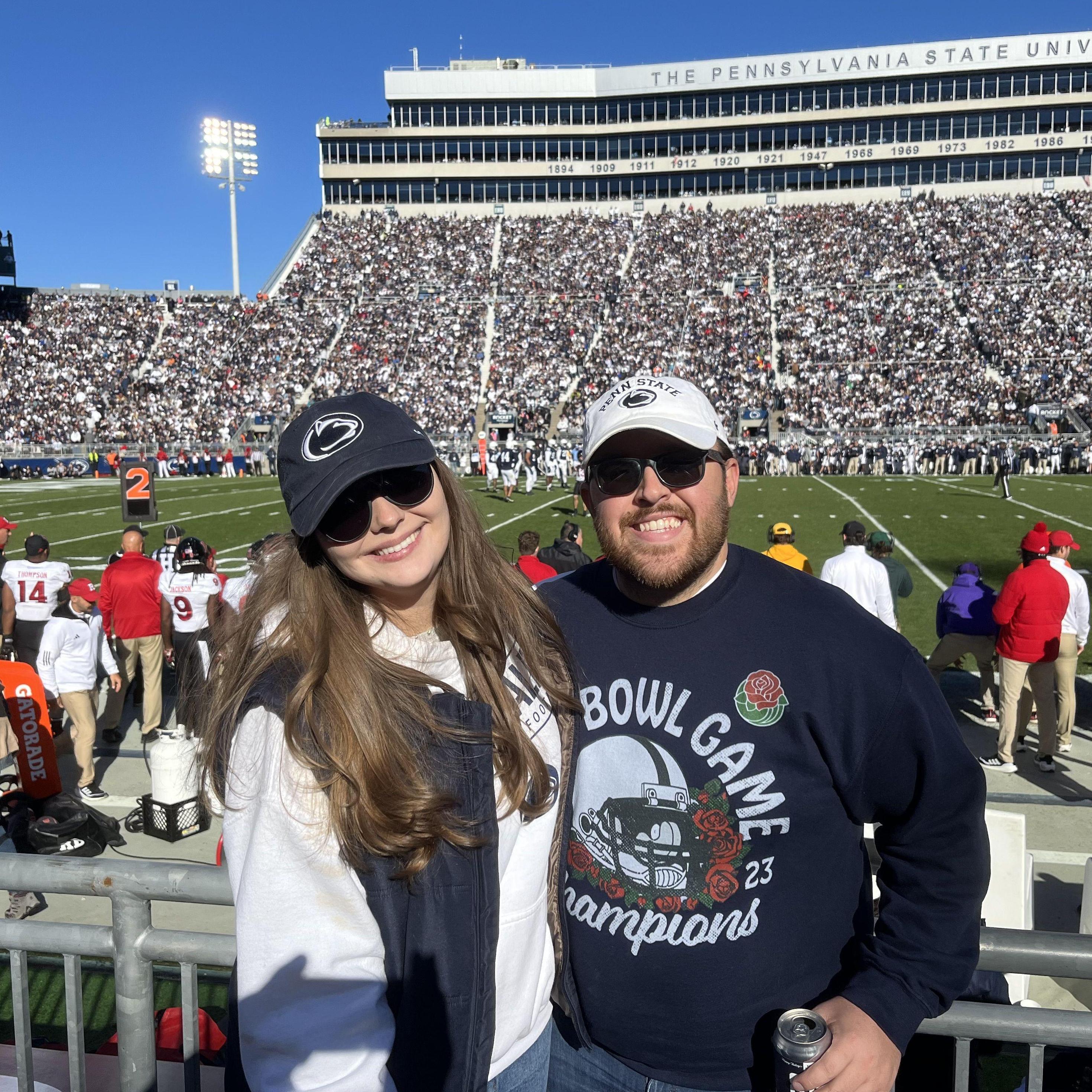 Jenna's first Penn State game