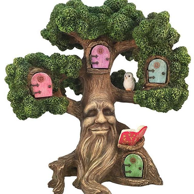 GlitZGlam Fairy Garden Enchanted Joshua’s Miniature Tree (10.5 Inch Tall) for The Garden Fairies and Lawn Gnomes. A Fairy Garden Accessory